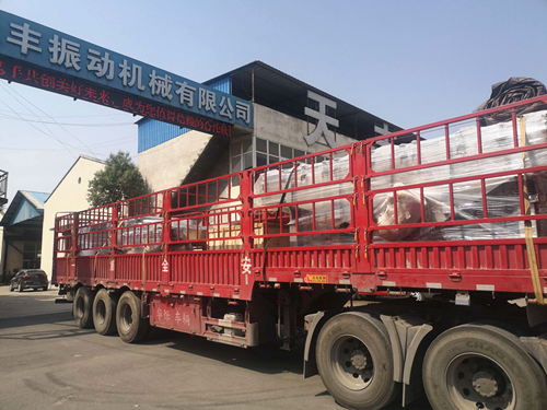 全不銹鋼噴砂直線振動篩已發(fā)貨,請袁經理注意查收！